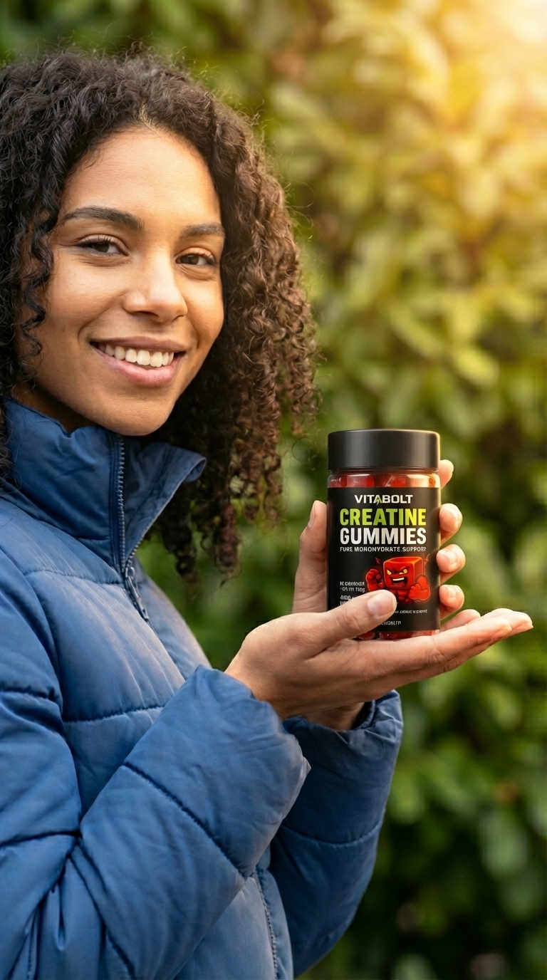 Someone adding VitaBolt gummies to their gym bag